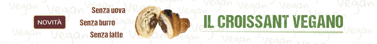 croissant vegano dolcitaly senza latte, burro e uova